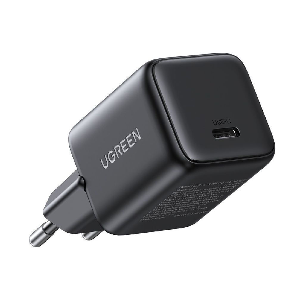 Ugreen Φορτιστής Χωρίς Καλώδιο GaN με Θύρα USB-C 30W Power Delivery / Quick Charge 4.0 Μαύρος (X513)
