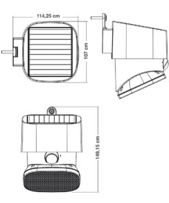 Alternative view of GBC Επιτοίχιο Ηλιακό Φωτιστικό 10W 2000lm