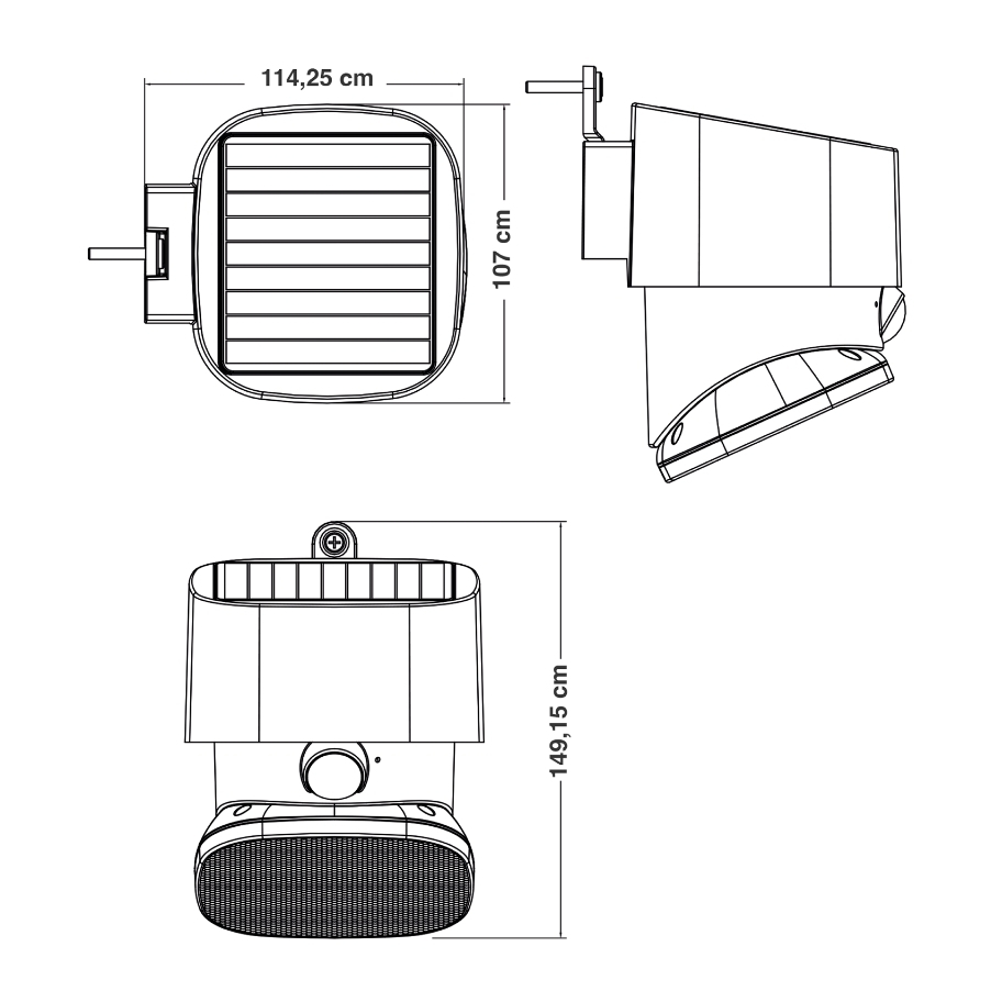 GBC Επιτοίχιο Ηλιακό Φωτιστικό 10W 2000lm - Image 2