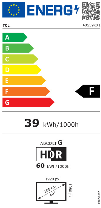 TCL Smart Τηλεόραση 40" Full HD QLED S59K HDR (2025) 40S59K - Image 4