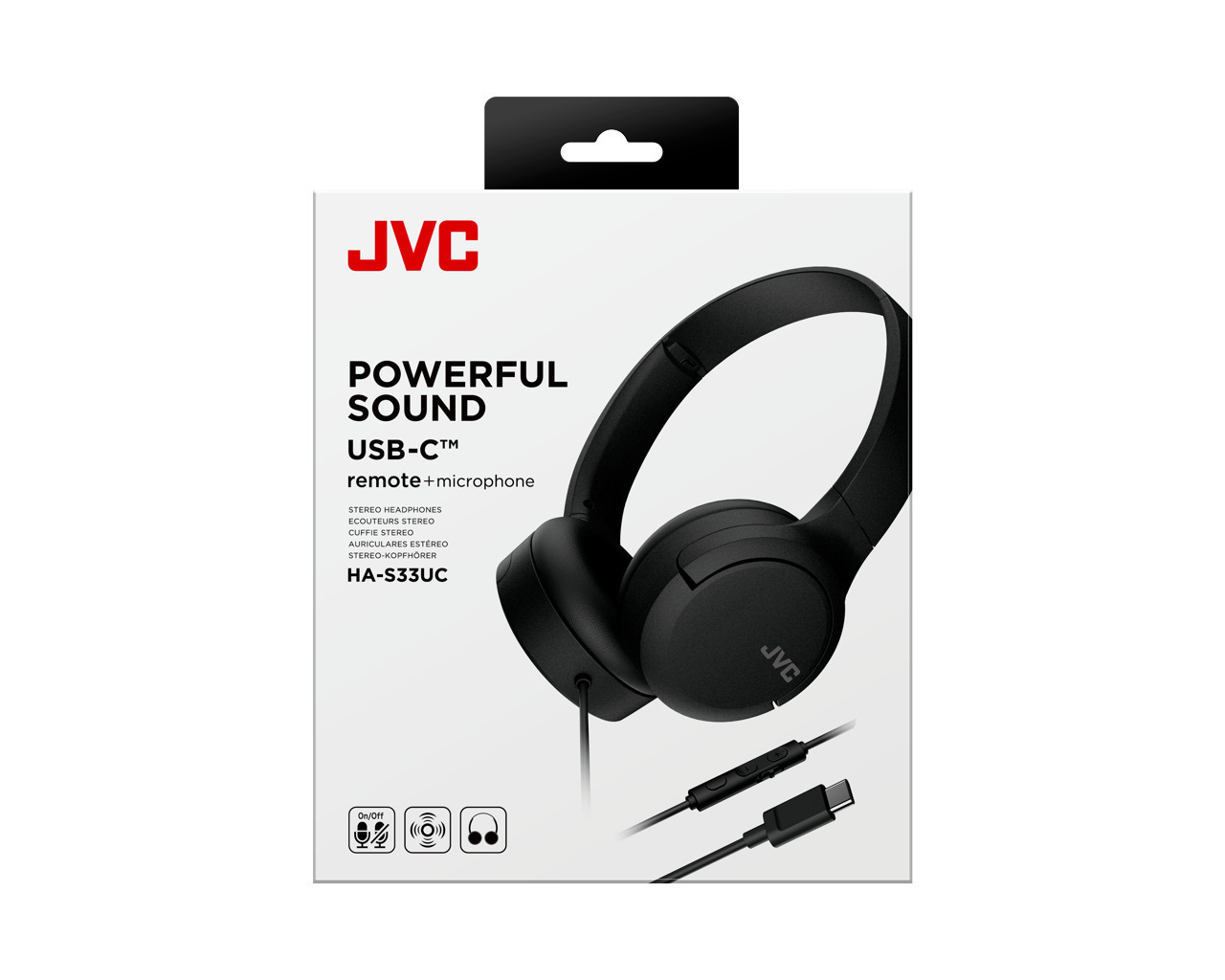 JVC HA-S33UC Ενσύρματα On Ear Ακουστικά Μαύρα - Image 4