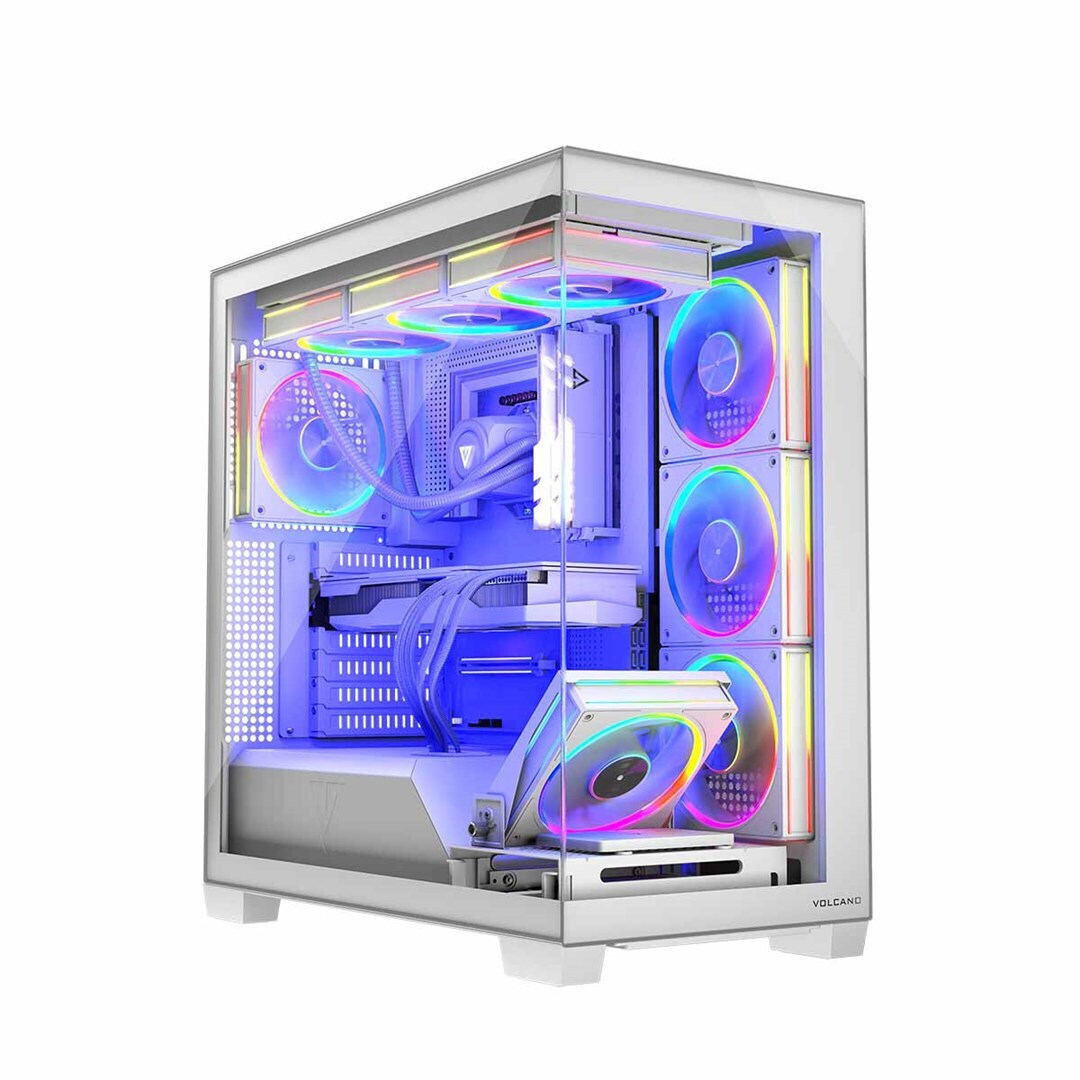 Modecom Volcano Stellar ARGB 5F Gaming Midi Tower με Πλαϊνό Παράθυρο