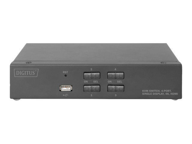 Digitus 4 Port Single Display 4K HDMI KVM Switch - Image 4