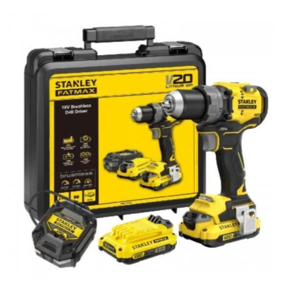Stanley SFMCD725D2K Κρουστικό Δραπανοκατσάβιδο 18V 2x2Ah