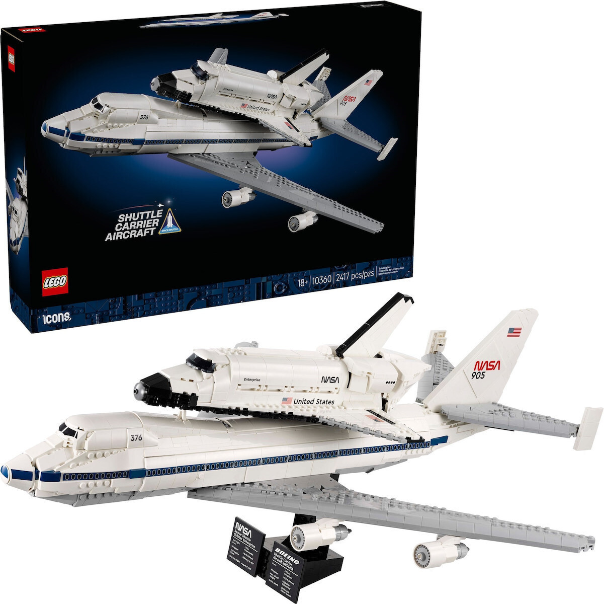 Lego Icons Shuttle Carrier Aircraft για 18+ Ετών 2.417τμχ