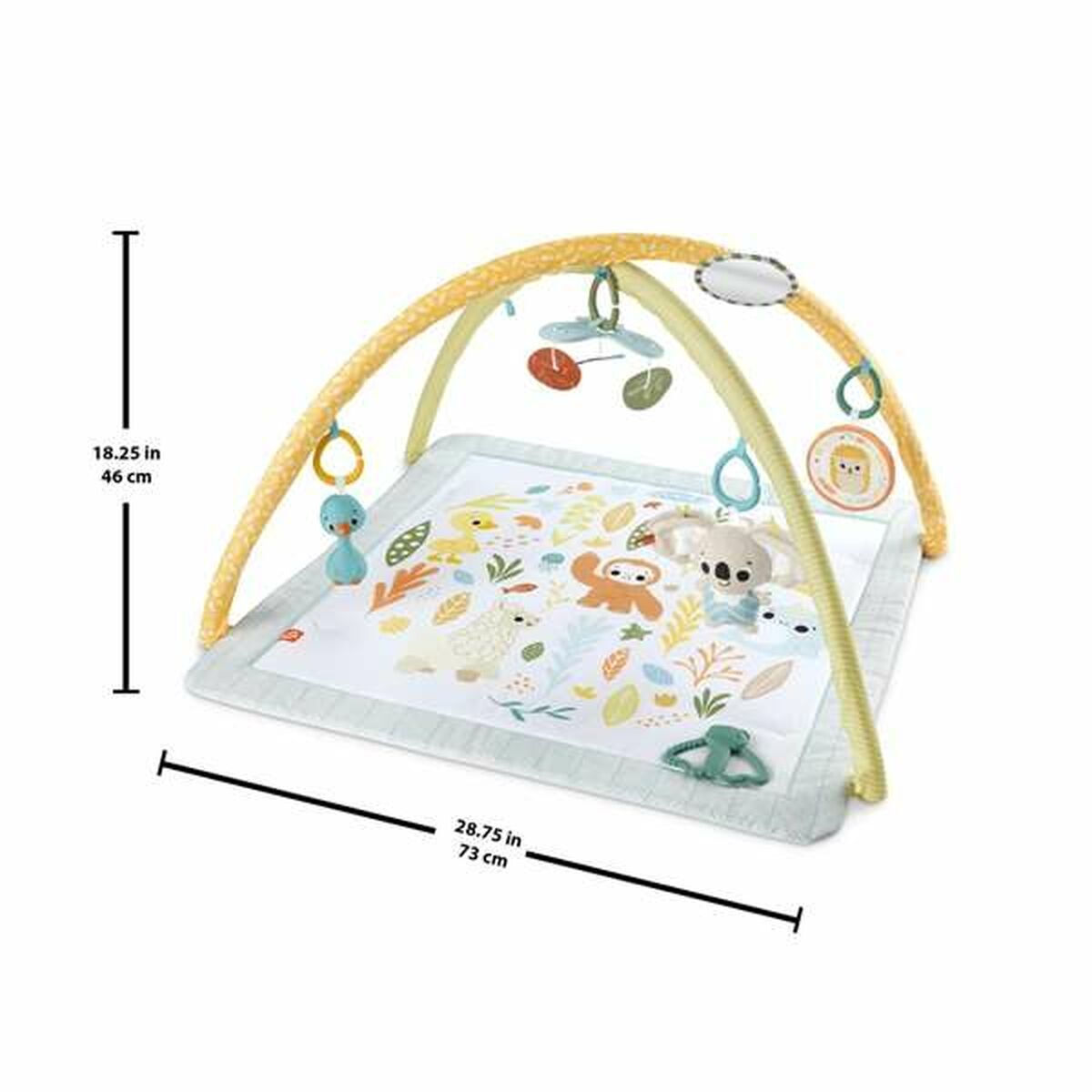 Fisher Price Γυμναστήριο Δραστηριοτήτων Πολύχρωμο για Νεογέννητα (MxΠ) 57x41cm - Image 5
