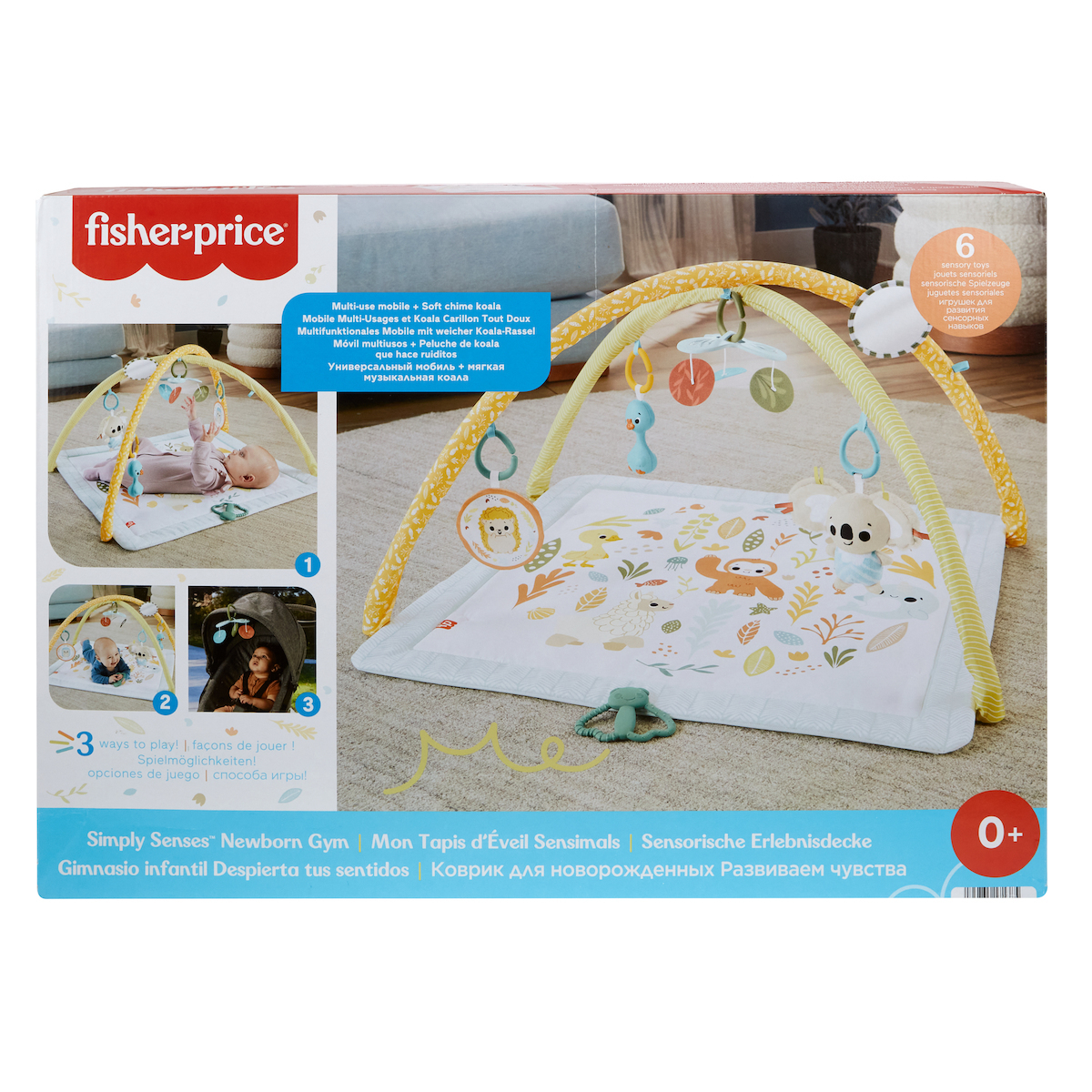 Fisher Price Γυμναστήριο Δραστηριοτήτων Πολύχρωμο για Νεογέννητα (MxΠ) 57x41cm - Image 3