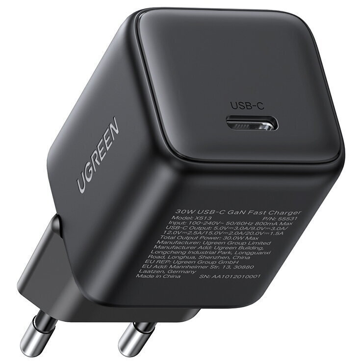 Ugreen Φορτιστής Χωρίς Καλώδιο GaN με Θύρα USB-C 30W Power Delivery / Quick Charge 4.0 Μαύρος (X513) - Image 4