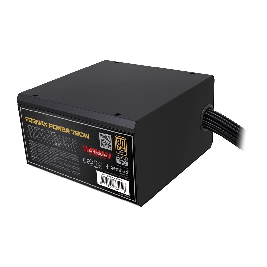 Gembird 750W Full Wired 80 Plus Bronze (CCC-PSUBRONZE-750W) - Image 4