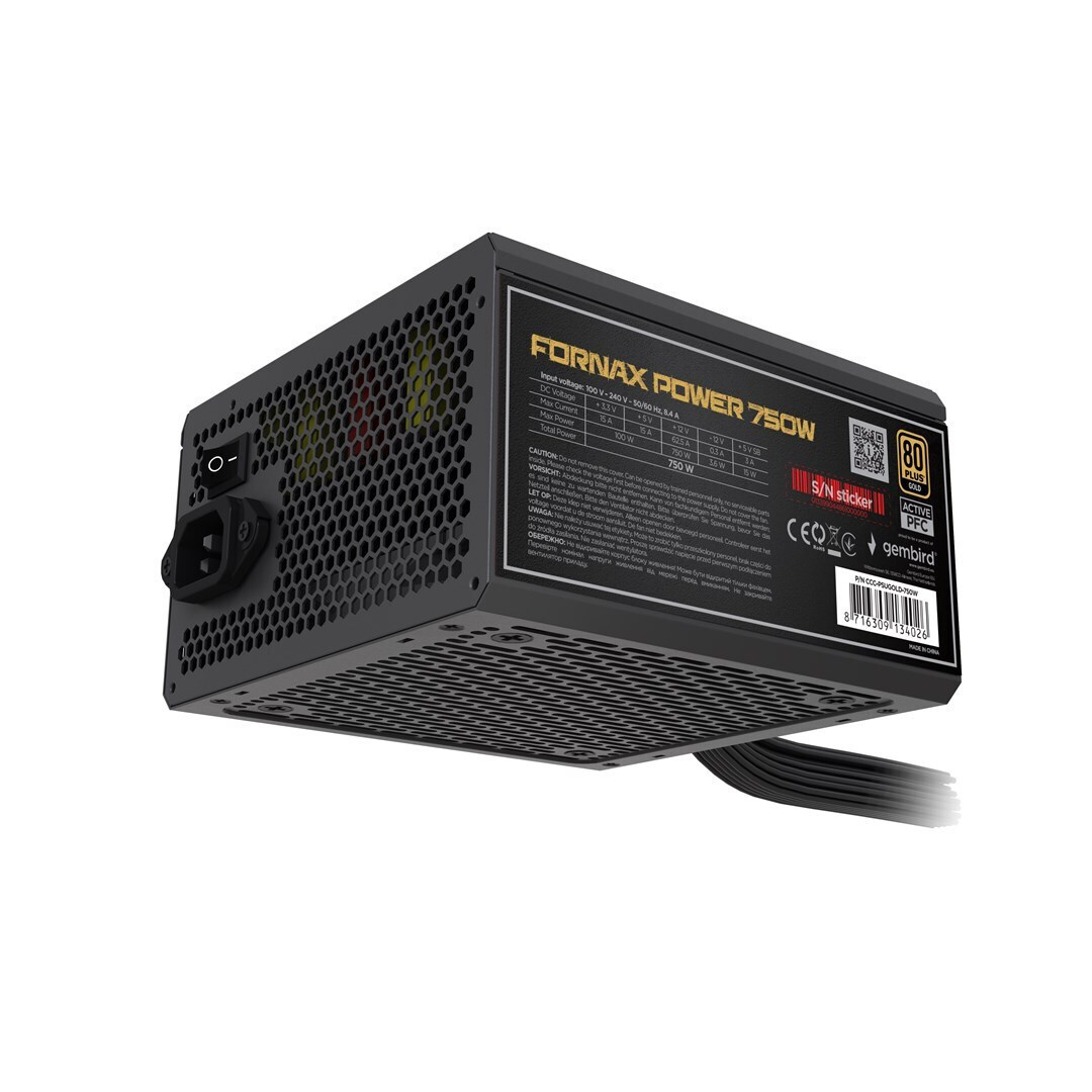 Gembird 750W Full Wired 80 Plus Bronze (CCC-PSUBRONZE-750W) - Image 5