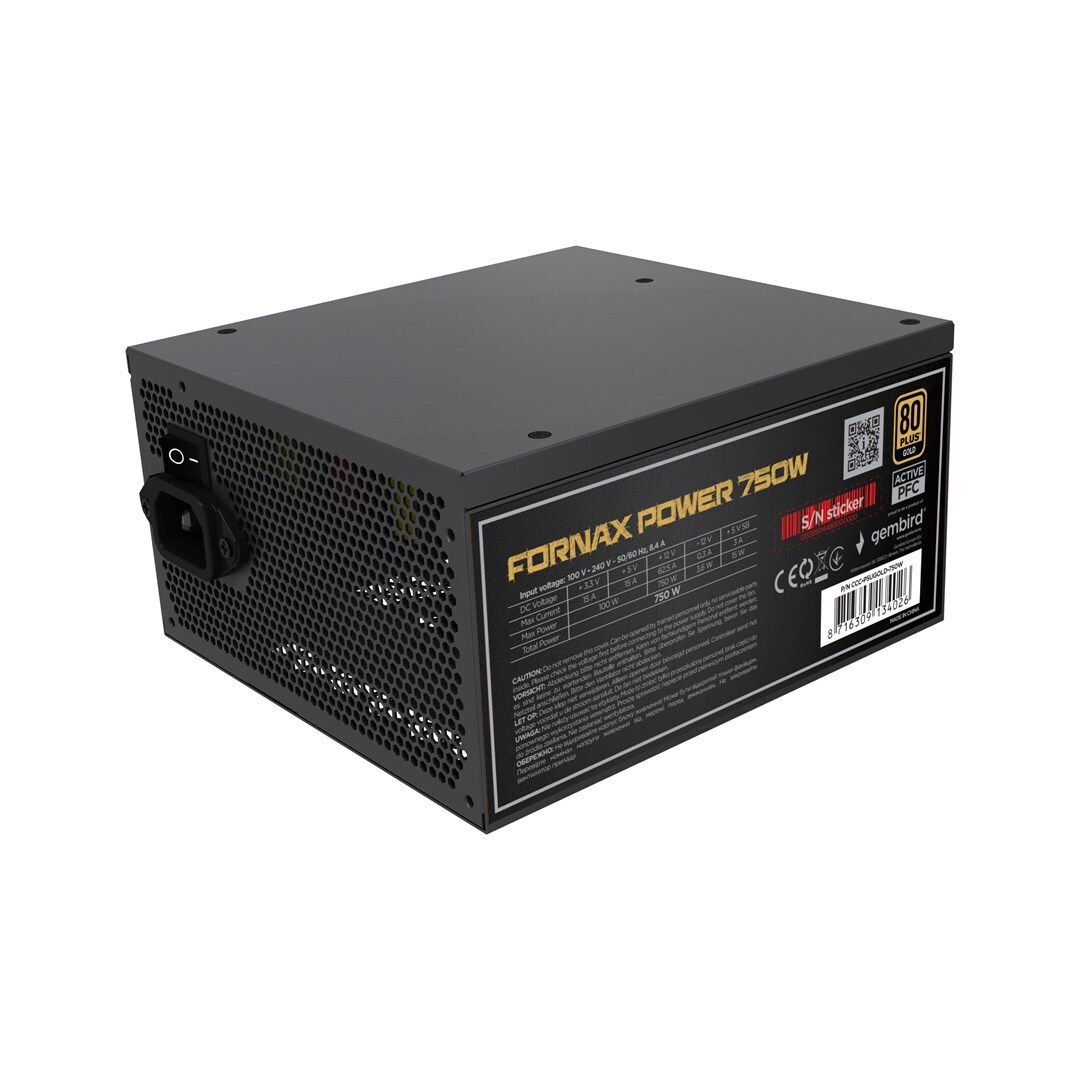 Gembird 750W Full Wired (CCC-PSUGOLD-750W)