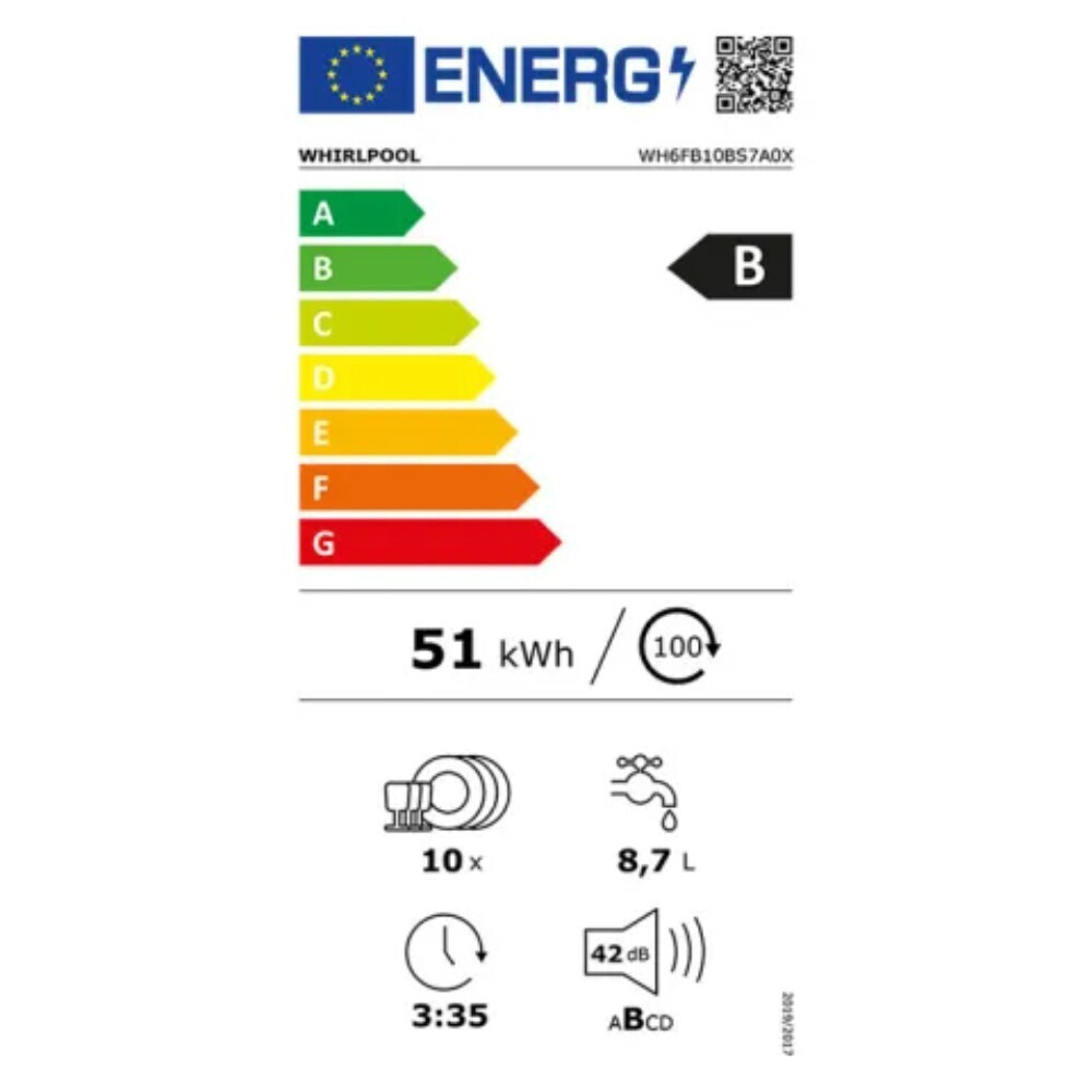 Whirlpool Εντοιχιζόμενο για 10 Σερβίτσια Π45xY85εκ. 48829 WH6FB10BS7A0X - Image 8