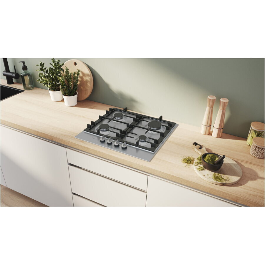 Bosch Serie 6 Εστία Φυσικού Αερίου Αυτόνομη 60x52εκ. Ασημί PCP6A5I90 - Image 4
