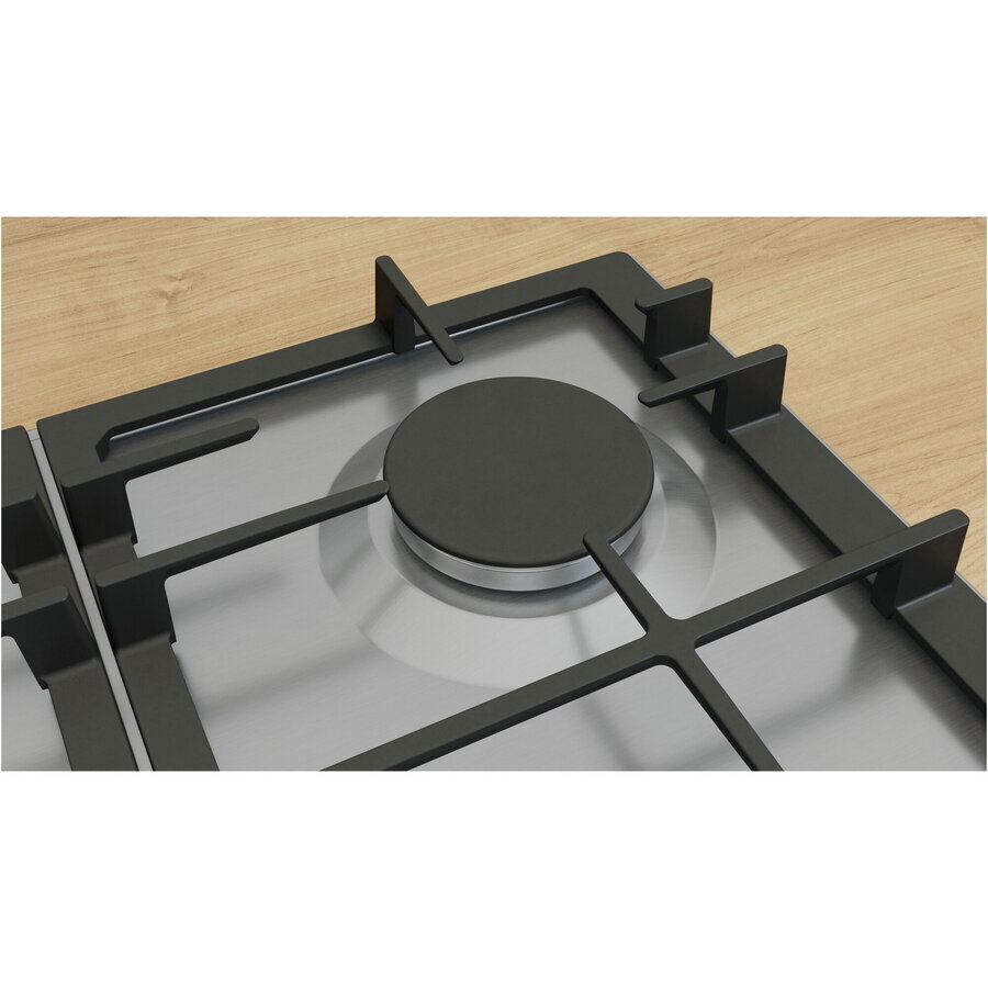 Bosch Serie 6 Εστία Φυσικού Αερίου Αυτόνομη 60x52εκ. Ασημί PCP6A5I90 - Image 5