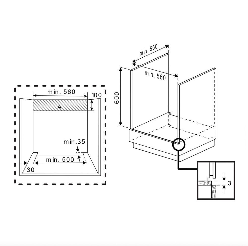 Beko Άνω Πάγκου Μαύρος BBIM13100X - Image 3