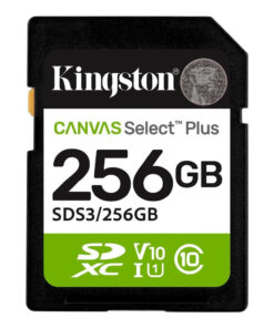 256gb Sd Memory Card Kingston Canvas Select Plus Class 10 Uhs-i Read Speed Up To 100mb/s