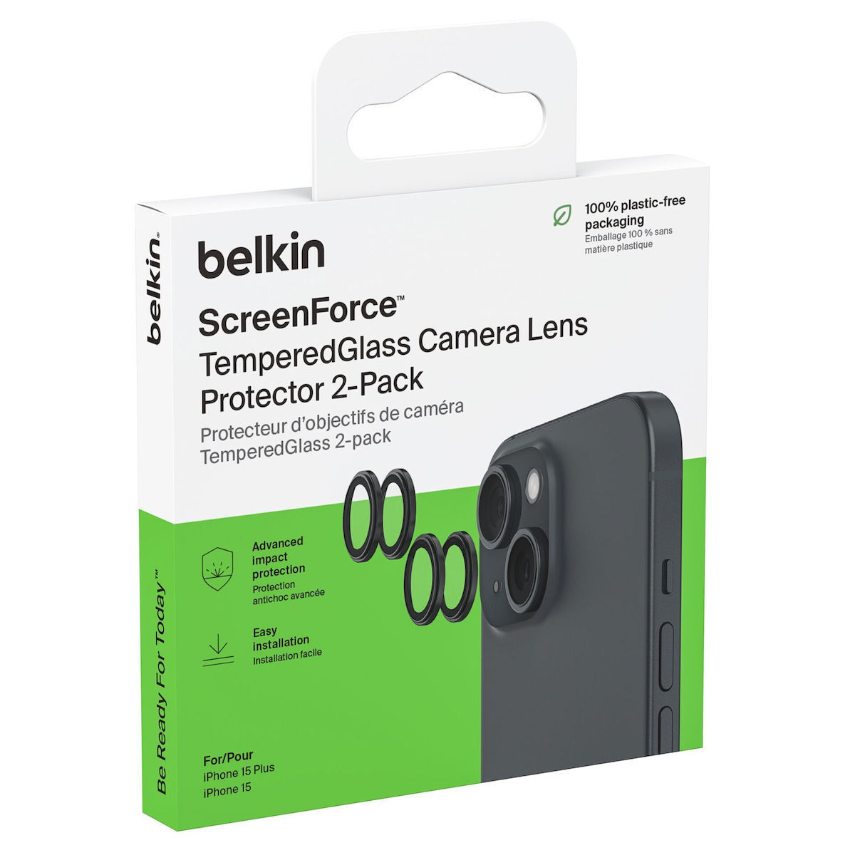 Belkin Προστασία Κάμερας Tempered Glass για το iPhone 15, iPhone 15 Plus