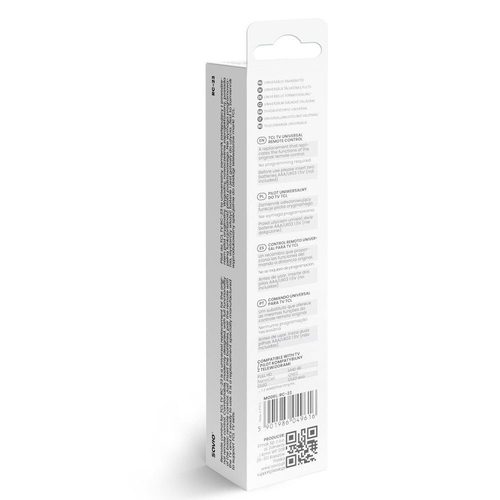Savio Universal Τηλεχειριστήριο για Τηλεοράσεις και TCL 5901986049616 - Image 3