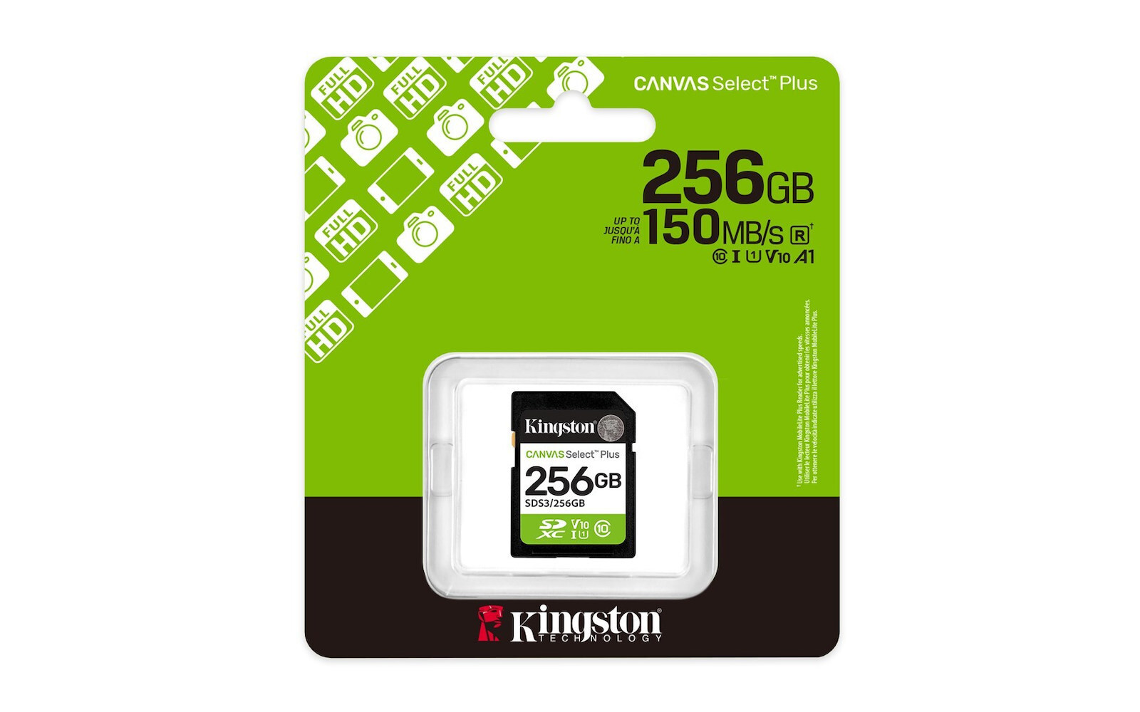 256gb Sd Memory Card Kingston Canvas Select Plus Class 10 Uhs-i Read Speed Up To 100mb/s - Image 3