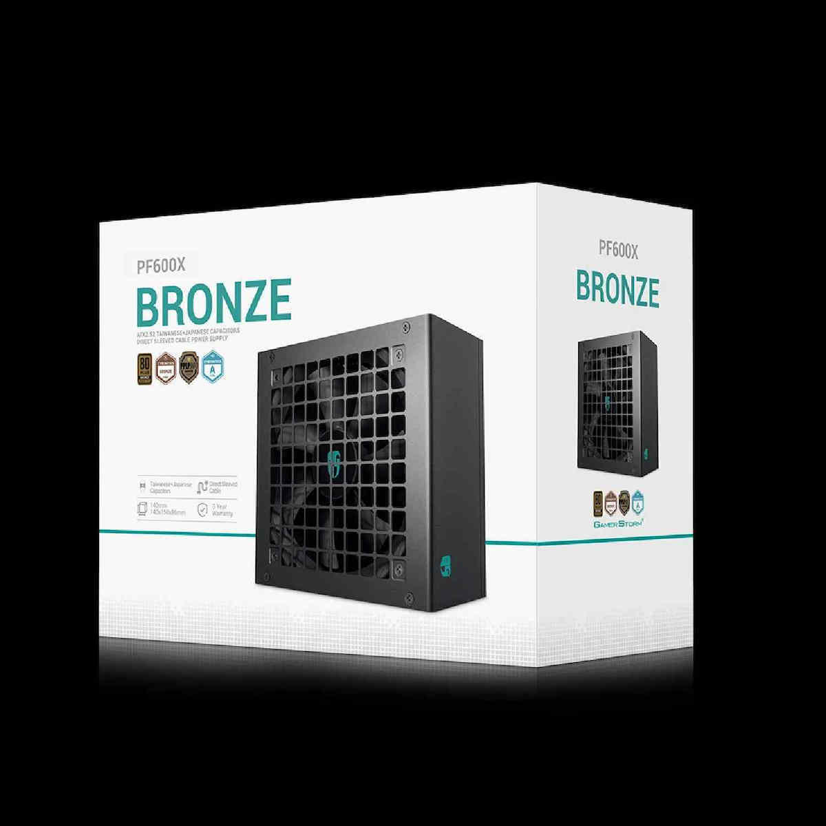 Deepcool PF600X 600W Μαύρο Τροφοδοτικό Υπολογιστή Full Wired 80 Plus Bronze - Image 5