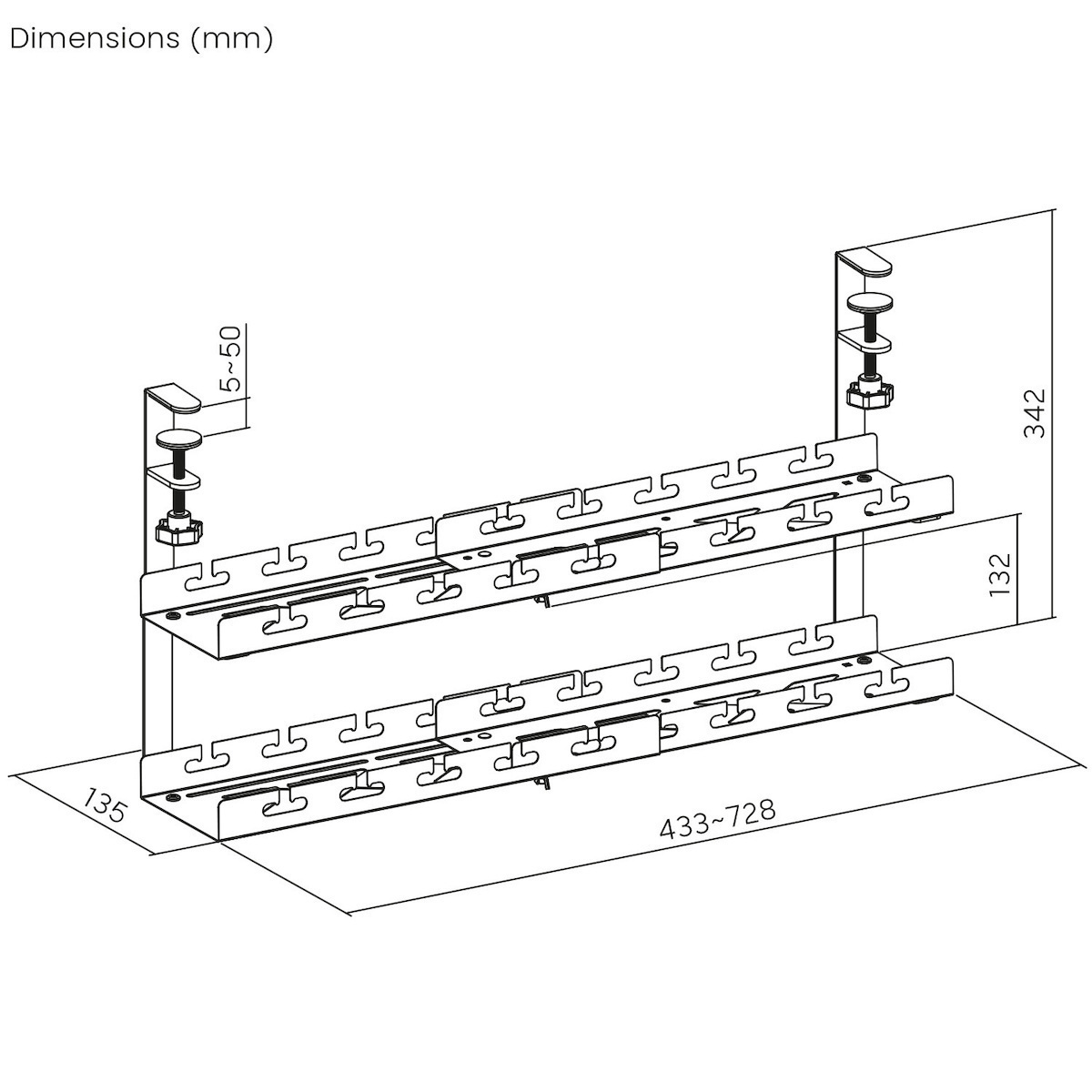 Maclean Energy Στήριγμα Καλωδίων Λευκό (MC-102 W) 1τμχ - Image 6