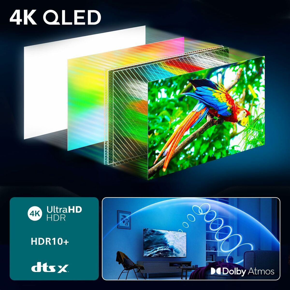 Philips Smart Τηλεόραση 65" 4K UHD QLED PUS7810 HDR (2025) 65PUS7810/12 - Image 8