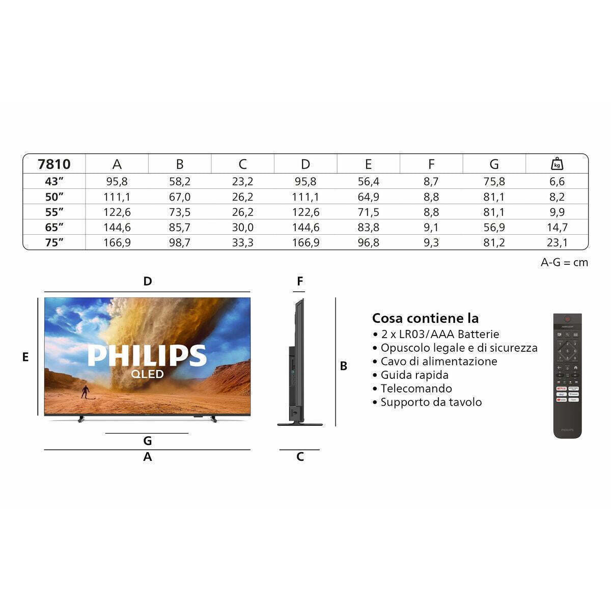 Philips Smart Τηλεόραση 65" 4K UHD QLED PUS7810 HDR (2025) 65PUS7810/12 - Image 5