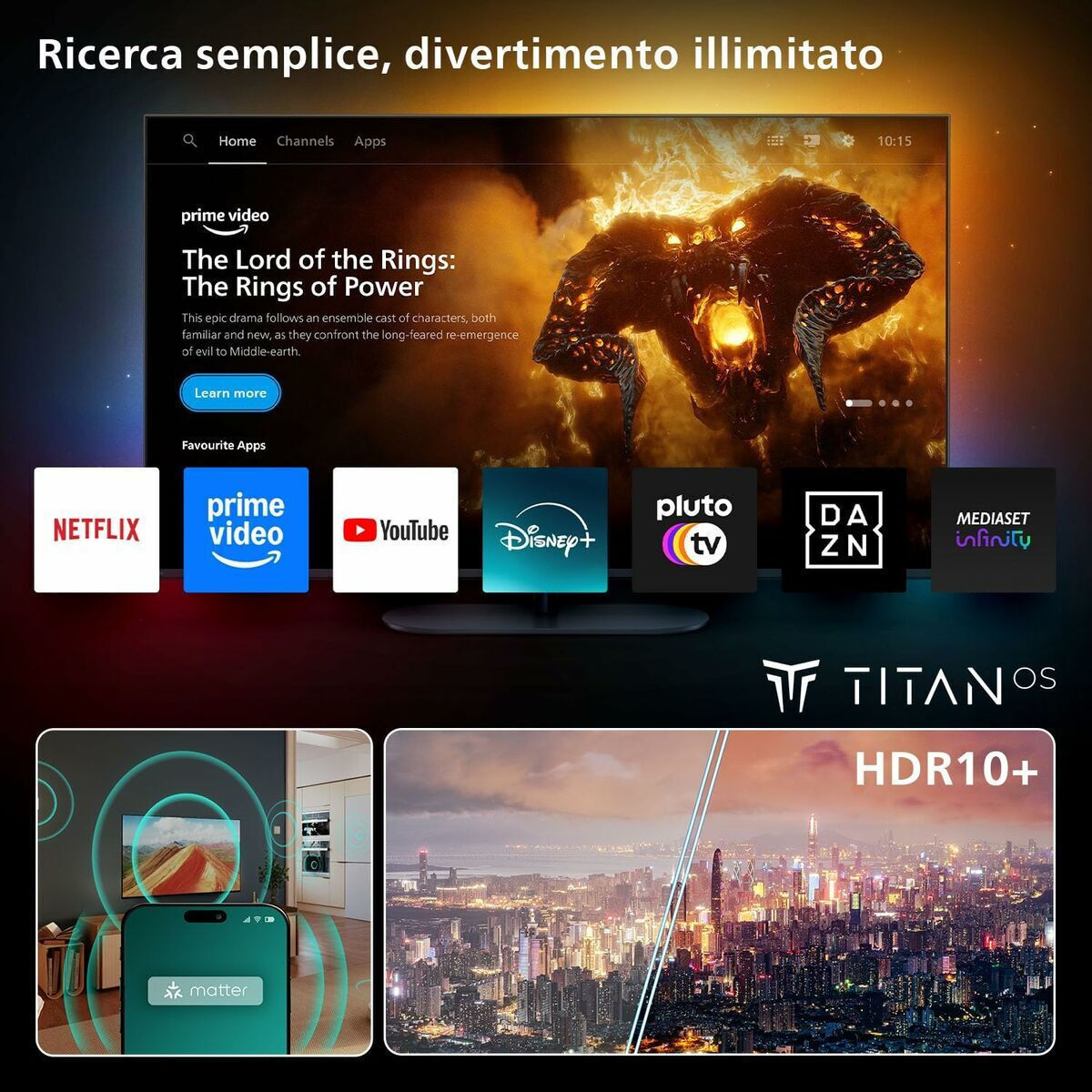 Philips Smart Τηλεόραση 65" 4K UHD QLED PUS7810 HDR (2025) 65PUS7810/12 - Image 3
