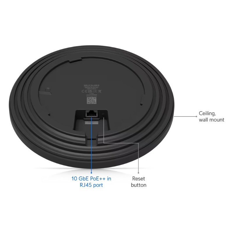 Ubiquiti U7-Pro-XGS Access Point Wi‑Fi 7 Tri Band (2.4 & 5 & 6GHz) Μαύρο - Image 4