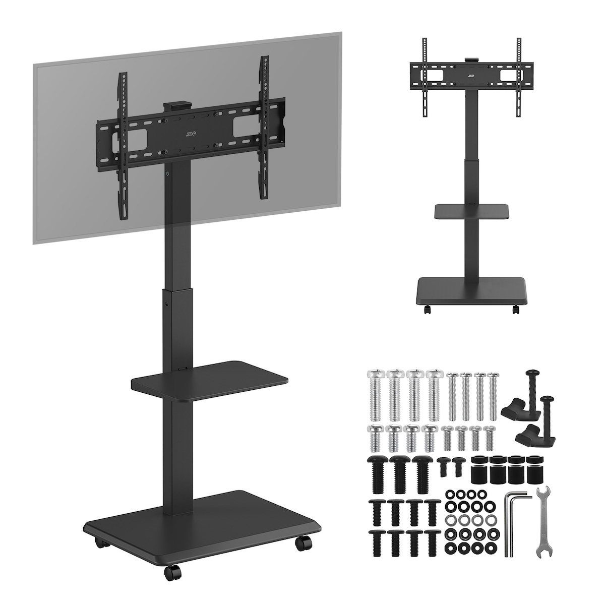 Ergo Office Βάση Τηλεόρασης Τοίχου έως 50kg Μαύρο