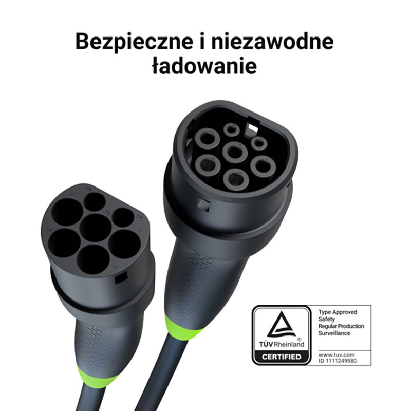 Green Cell Καλώδιο Φόρτισης 7m Type 2 - Type 2 EVKABGC02 - Image 6