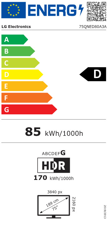 LG Smart Τηλεόραση 75" 4K UHD QNED QNED80A HDR (2025) 75QNED80A3A - Image 8