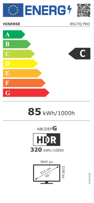 Hisense Smart Τηλεόραση 85" 4K UHD Mini LED U7Q PRO (2025) 85U7Q PRO - Image 2