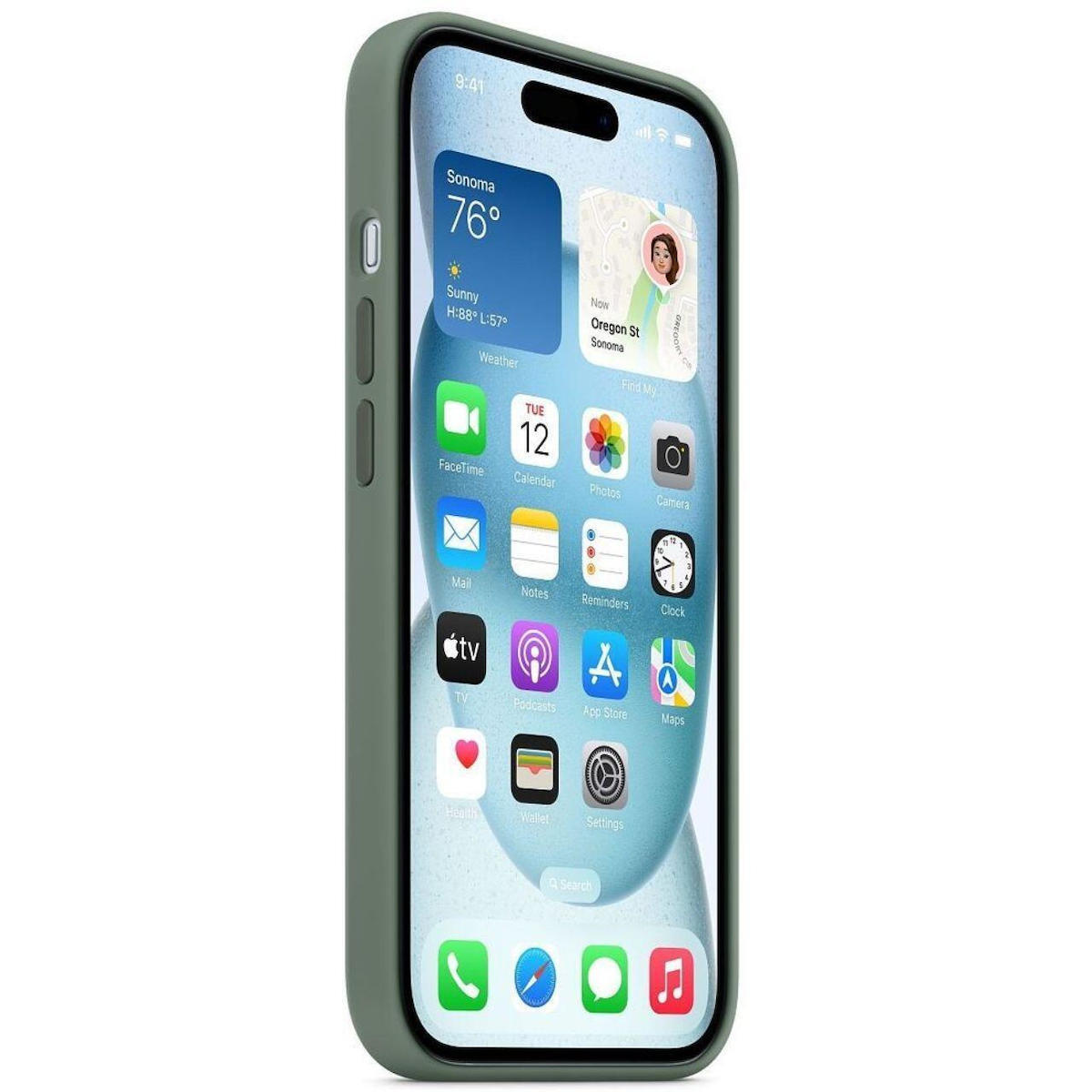 Apple Silicone Case with MagSafe Back Cover Σιλικόνης Cypress (iPhone 15 Plus) MT183ZM/A - Image 4