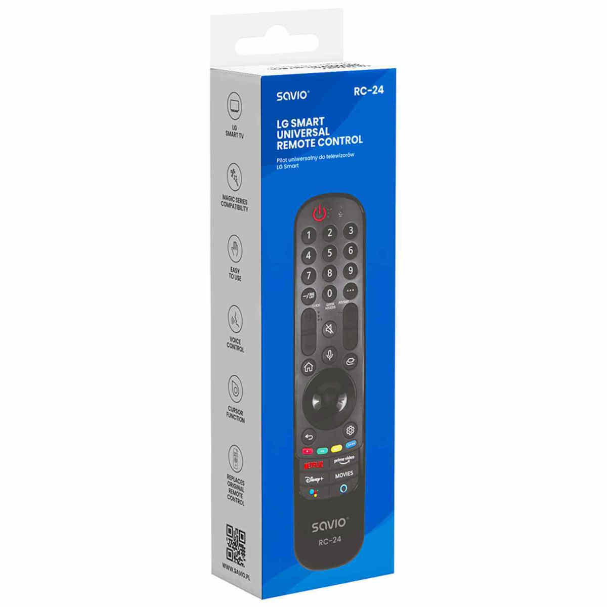 Savio Universal Τηλεχειριστήριο για Τηλεοράσεις και LG 5901986049623 - Image 3