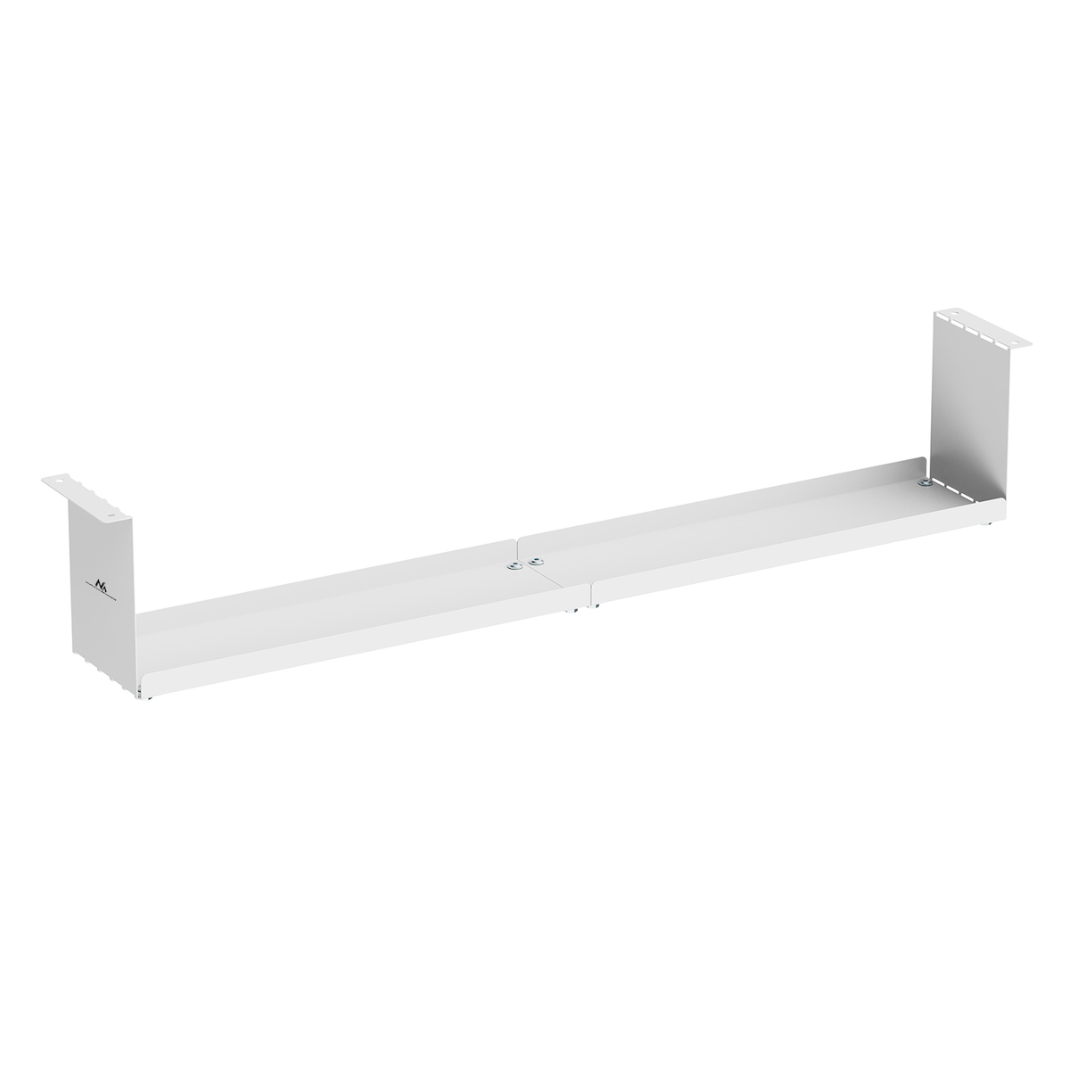 Compact Under-desk Cable Organizer Maclean Max Load 5kg White Mc-107 W - Image 2