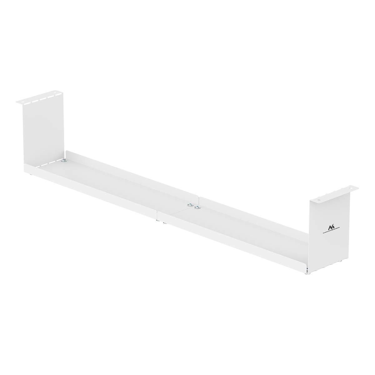 Compact Under-desk Cable Organizer Maclean Max Load 5kg White Mc-107 W - Image 3