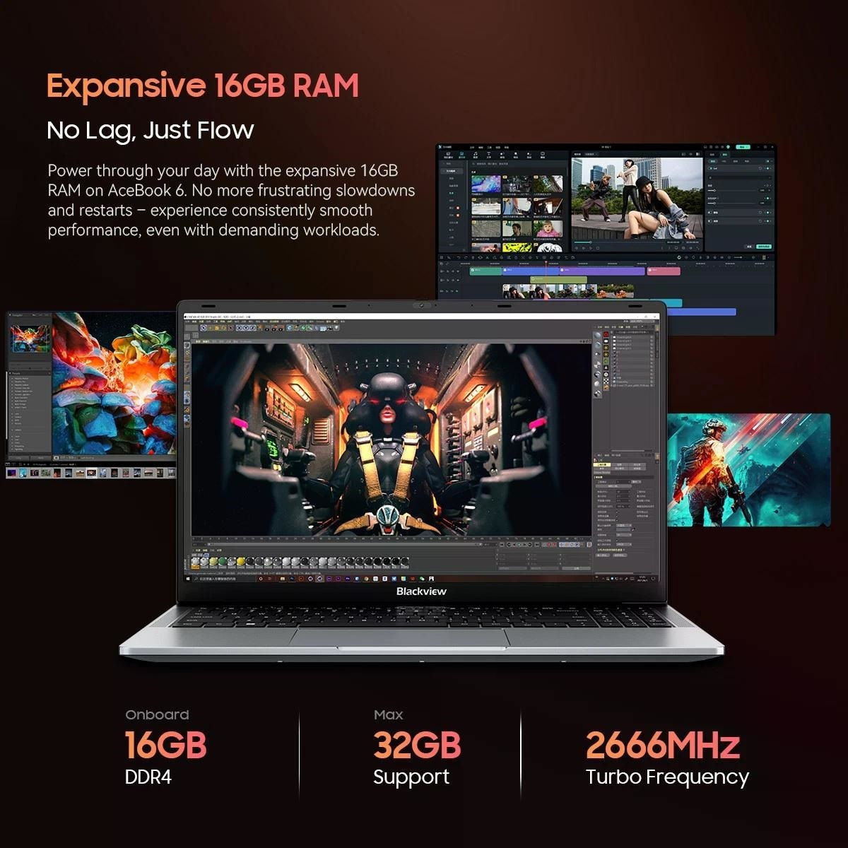 BlackView AceBook 6 15.6" (N-Series-N150/16GB/512GB) - Image 4