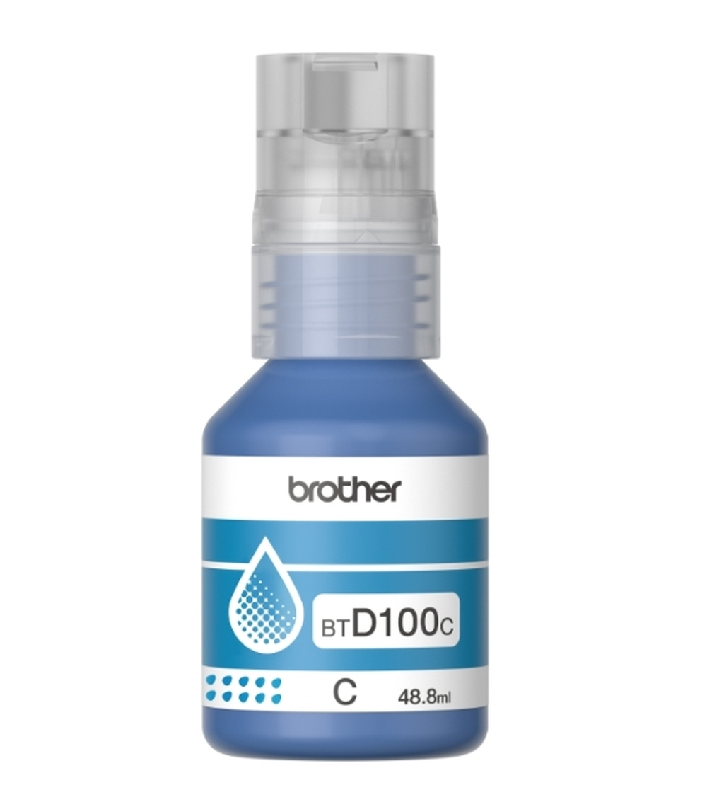Brother BTD100C Γνήσιο Μελάνι Εκτυπωτή InkJet Κυανό (BT-D100C) - Image 2