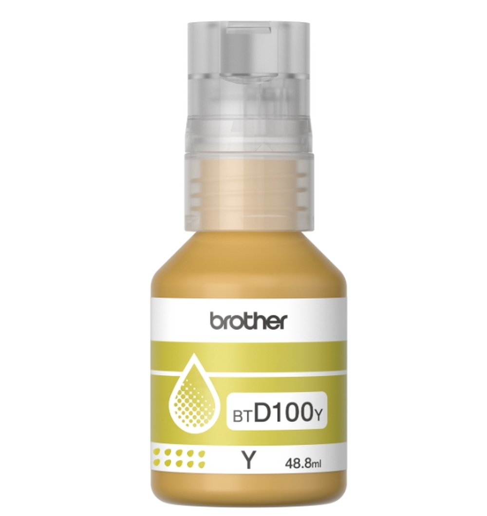 Brother BTD100Y Γνήσιο Μελάνι Εκτυπωτή InkJet Κίτρινο (BT-D100Y) - Image 2