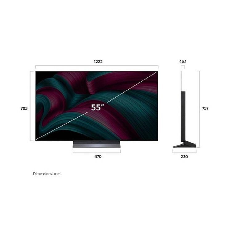LG Smart Τηλεόραση 55" 4K UHD OLED Evo AI C5 HDR (2025) OLED55C51LA - Image 3