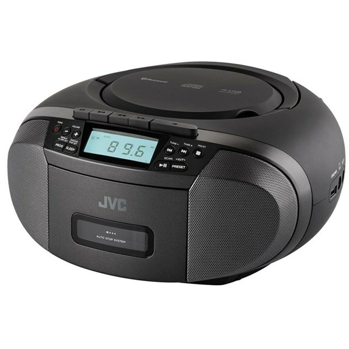 JVC Φορητό Ηχοσύστημα RC-E444B με Ραδιόφωνο σε Μαύρο Χρώμα - Image 2