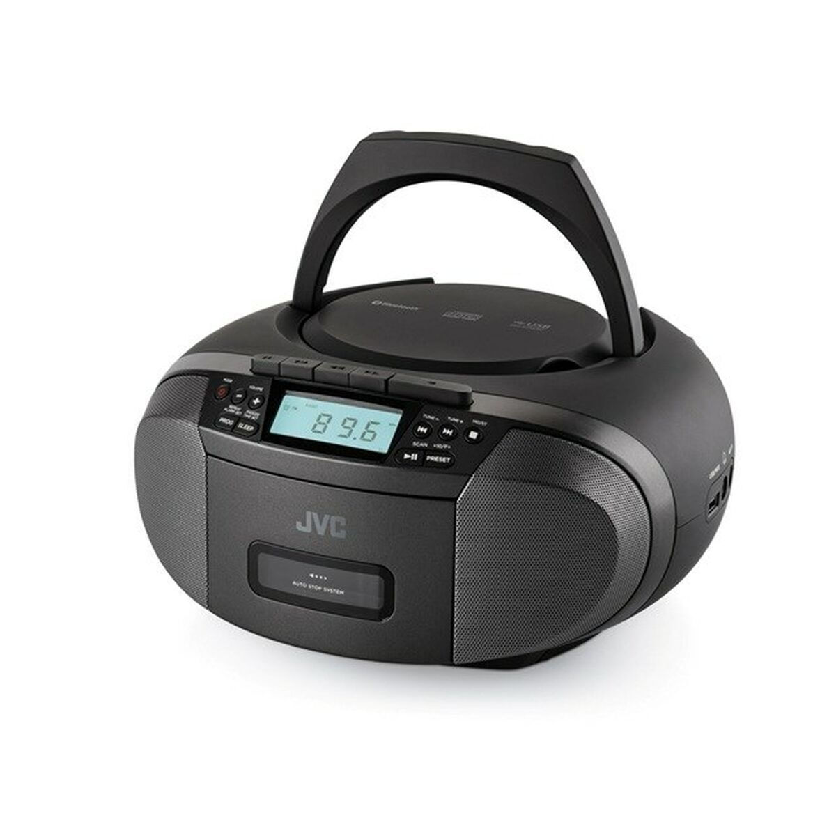 JVC Φορητό Ηχοσύστημα RC-E444B με Ραδιόφωνο σε Μαύρο Χρώμα - Image 4