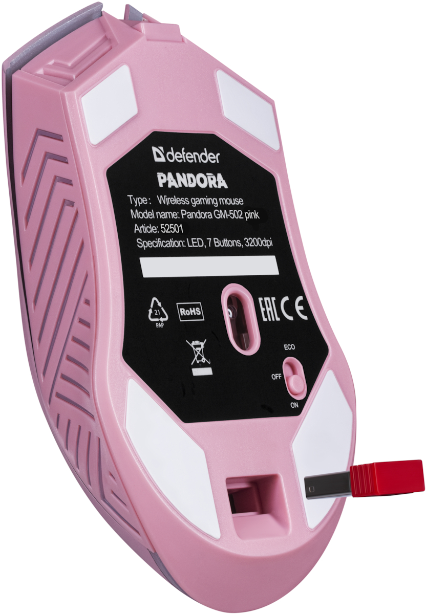 Defender Pandora GM-502 Ασύρματο Ροζ - Image 5