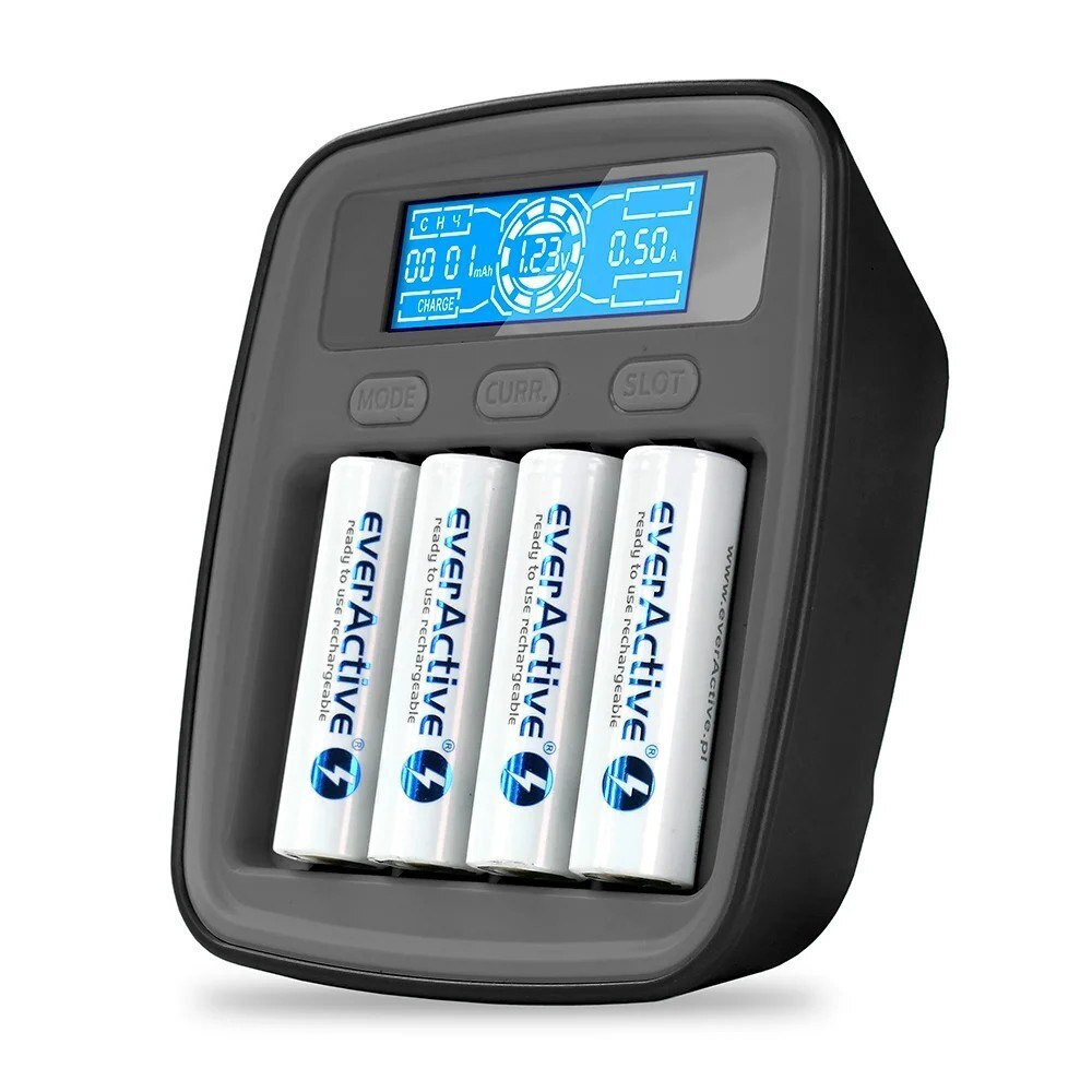 everActive NC-1000M V2 Φορτιστής 4 Μπαταριών Ni-MH Μεγέθους AA/AAA