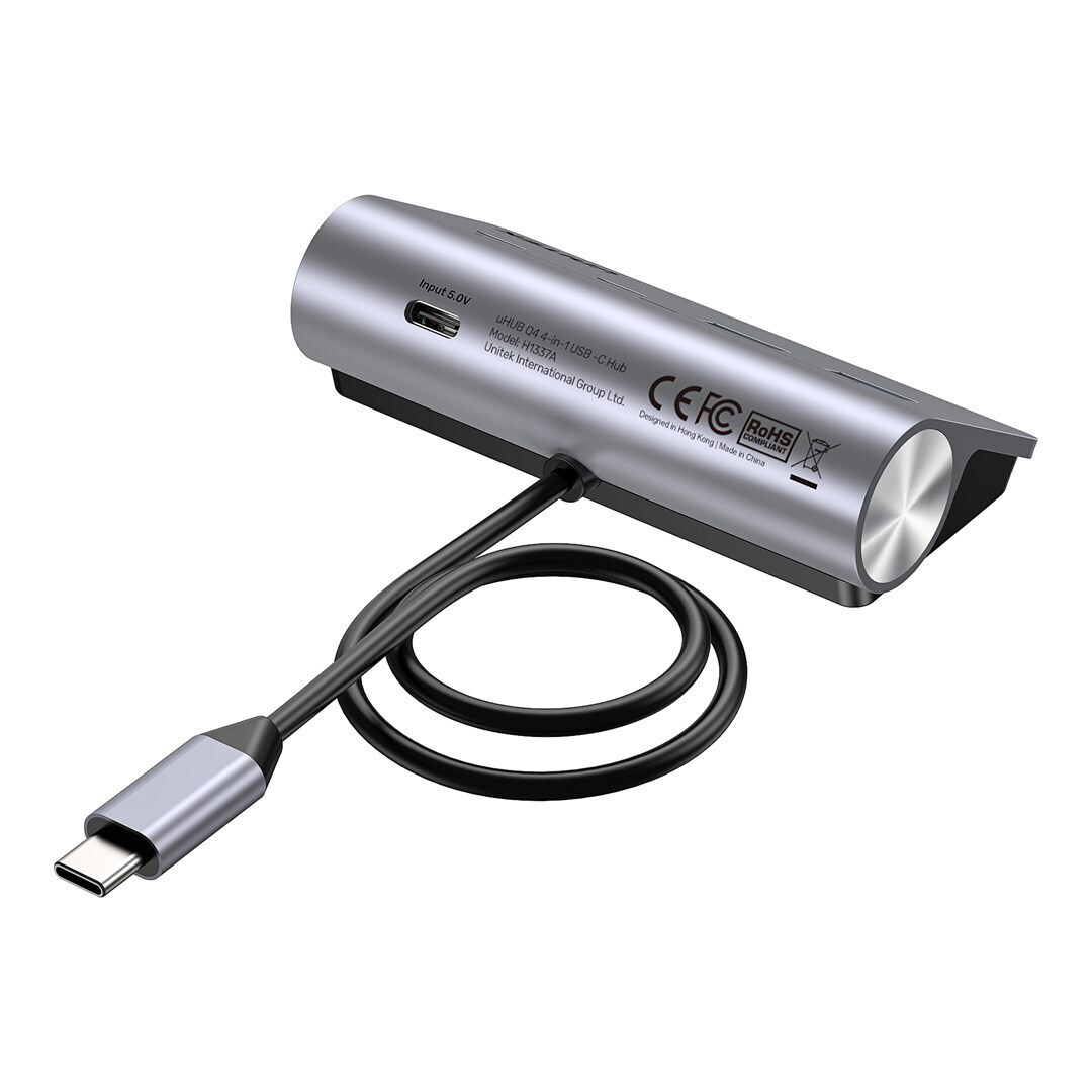 Unitek USB 3.2 Hub 10 Θυρών με σύνδεση USB-A & Θύρα Φόρτισης Γκρι - Image 4