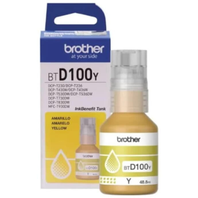Brother BTD100Y Γνήσιο Μελάνι Εκτυπωτή InkJet Κίτρινο (BT-D100Y) - Image 3