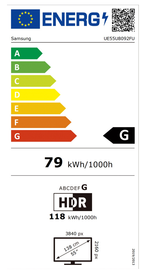 Samsung Smart Τηλεόραση 55" 4K UHD LED UE55U8092FUXXH HDR (2025) - Image 2