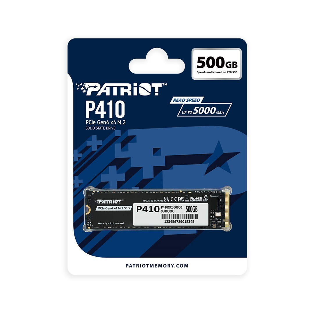 Patriot Viper P410 SSD 500GB M.2 NVMe PCI Express 4.0 P410P500GM28H - Image 4