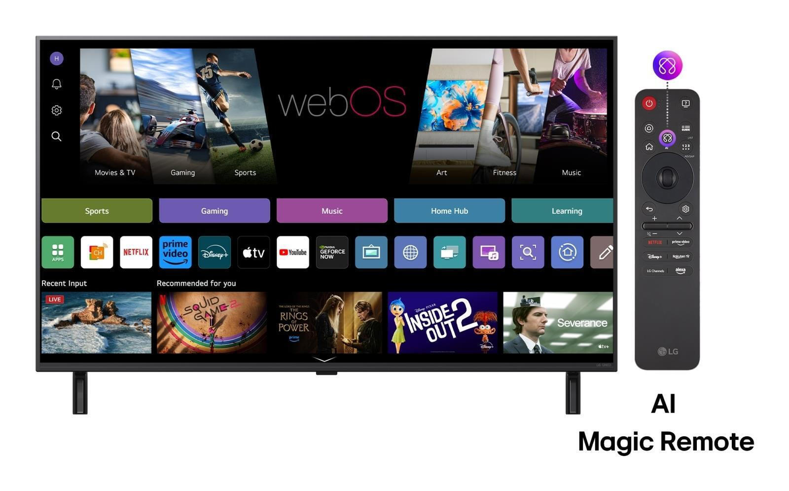 LG Smart Τηλεόραση 75" 4K UHD QNED QNED80A HDR (2025) 75QNED80A3A - Image 7